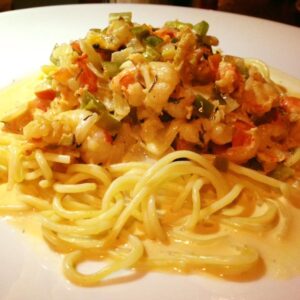 Pasta con Camarones