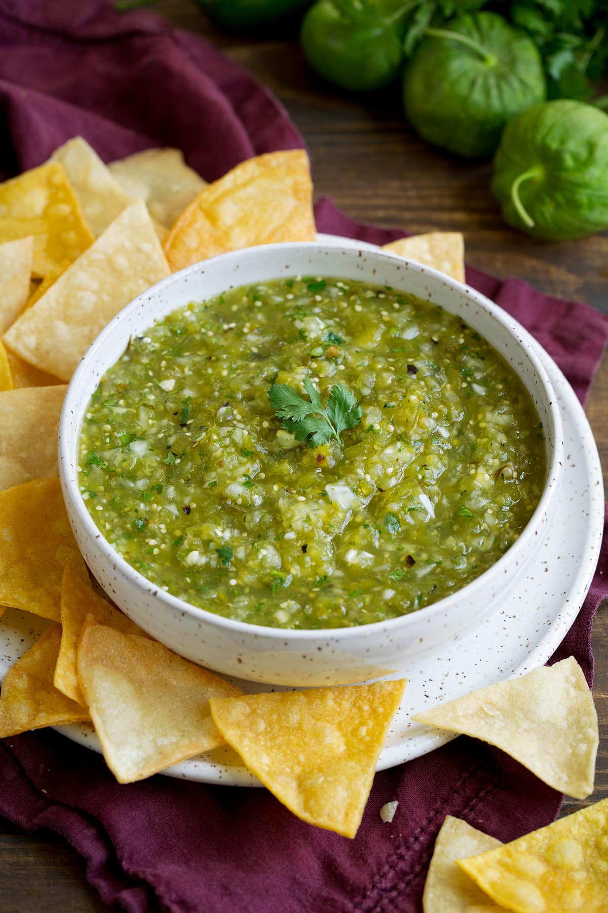 Chips en Salsa Verde