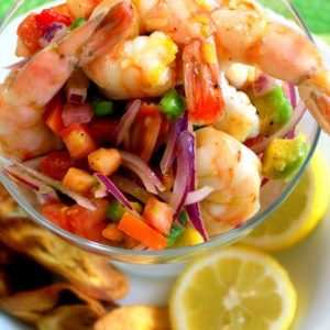 Ceviche Mixto (camarón y langosta)