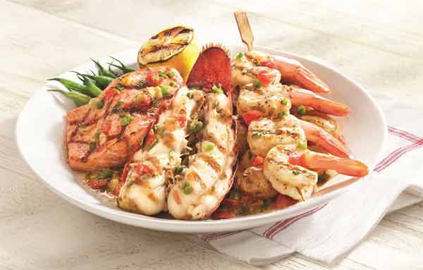 Langosta con camarones