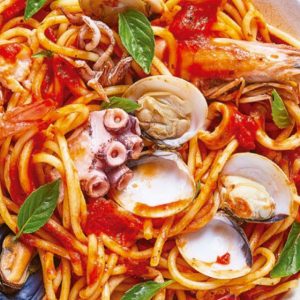 Pasta con mariscos