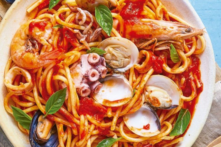 Pasta con mariscos