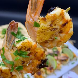 Pincho de Camarón con Coco