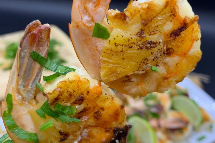 Pincho de Camarón con Coco