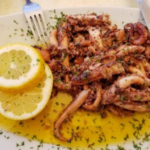 Pulpo la plancha con Ajillo