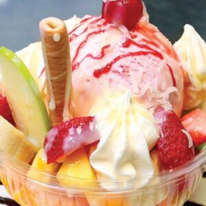 Ensalada de Frutas con Helado