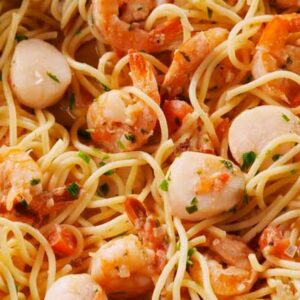 Spaguetti con Mariscos