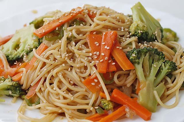 Spaguetti con Verduras