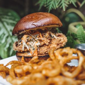 Crispy chicken sandwich