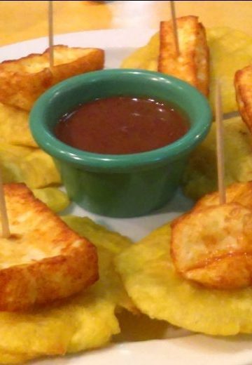 Tostones con Queso