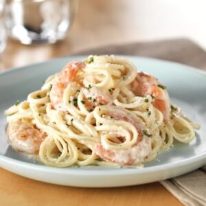 Camarones en Salsa Blanca