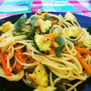 Spagetti con Vegetales