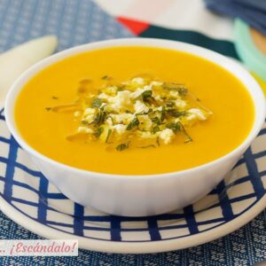 Crema de Calabazas con Vegetales