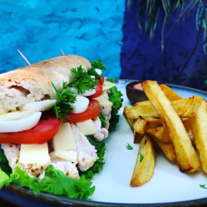 Chicken & Bacon Cheesy Sandwich