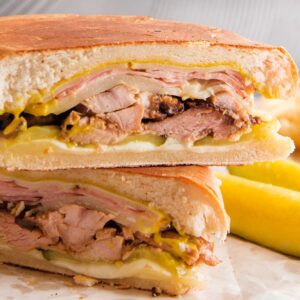 Cuban: Pork, ham, egg w/cheese