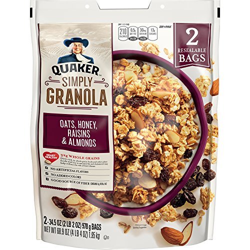 Simply Granola Quaker ( Avena, Miel, Pasas Y Almendras) 1.95 Kg